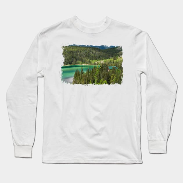 Emerald Lake - Klondike highway Long Sleeve T-Shirt by Photomisak72